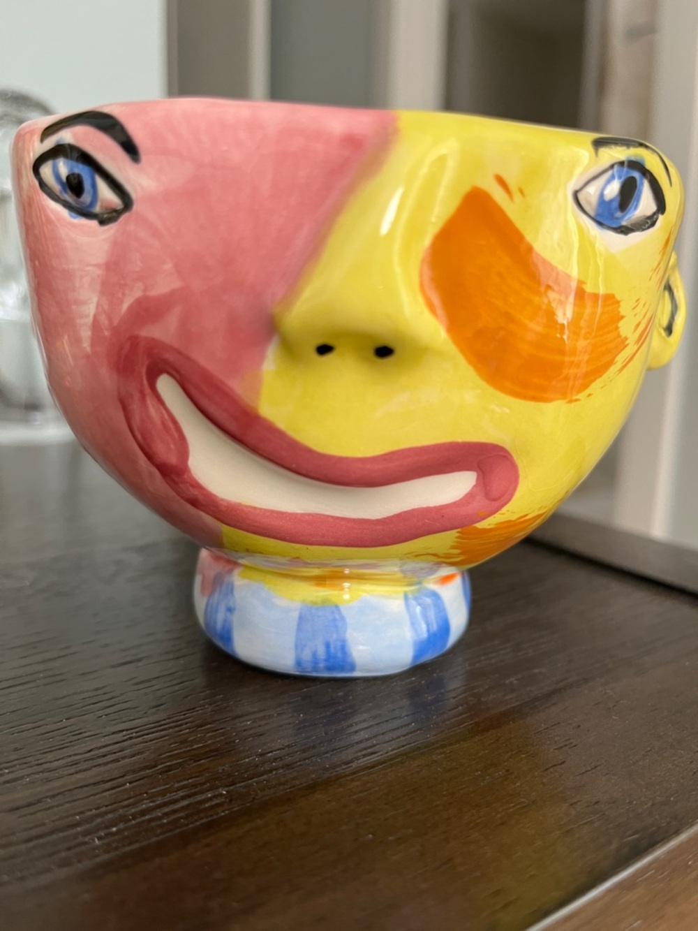 Vintage Laurel Izard & Edwin Shelton Two-Faced Ceramic Bowl